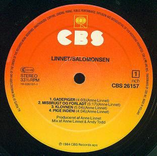 Linnet/Salomonsen ‎– Linnet/Salomonsen