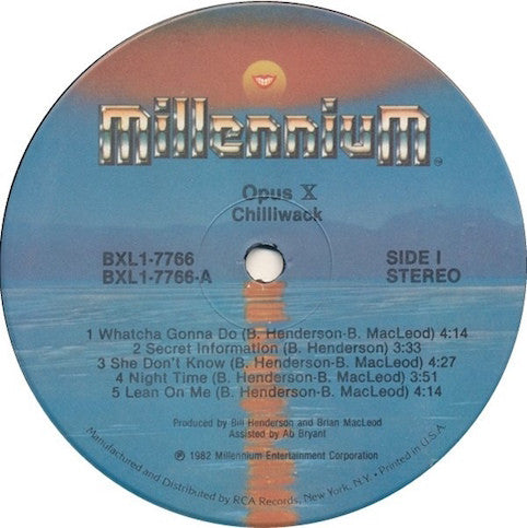 Chilliwack ‎– Opus X