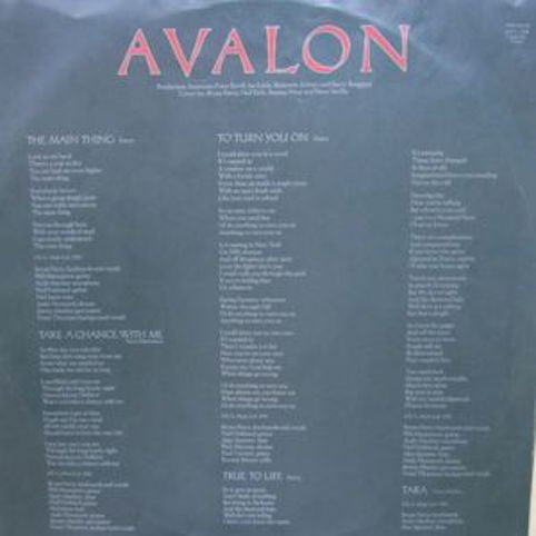 Roxy Music ‎– Avalon