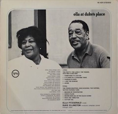 Ella Fitzgerald And Duke Ellington ‎– Ella At Duke's Place