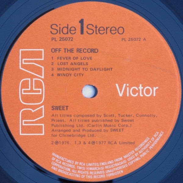 Sweet - Off The Record
