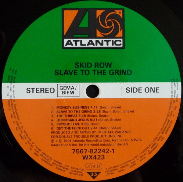 Skid Row - Slave To The Grind – RecordPusher - International Skid Row - Slave To The Grind – RecordPusher - International