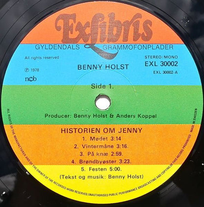 Holst, Benny ‎– Historien Om Jenny