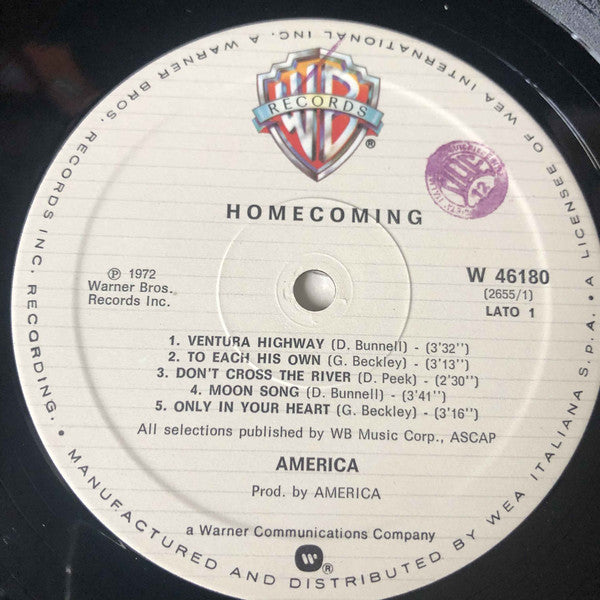 America - Homecoming - RecordPusher  