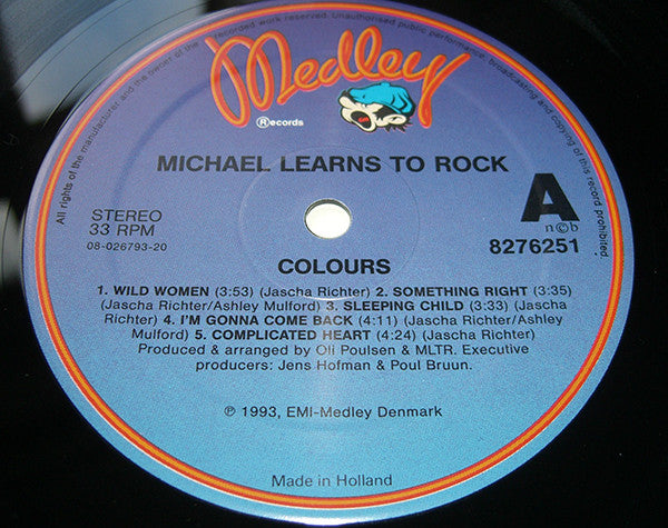 Michael Learns To Rock ‎– Colours