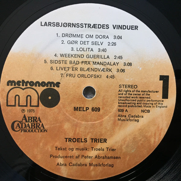 Trier, Troels ‎– Lars Bjørnsstrædes Vinduer