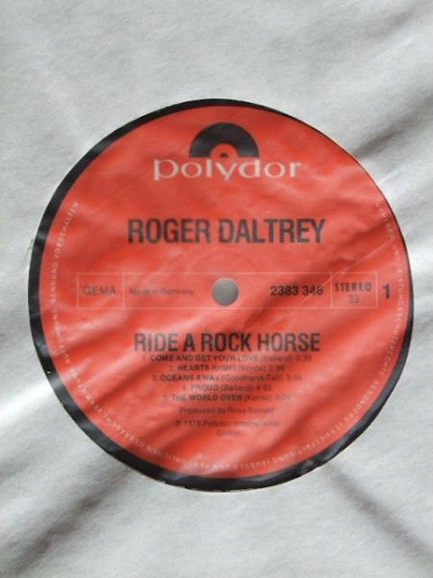 Daltrey, Roger ‎– Ride A Rock Horse