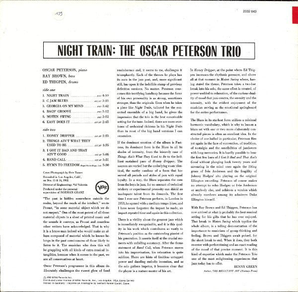 Peterson, Oscar Trio - Night Train