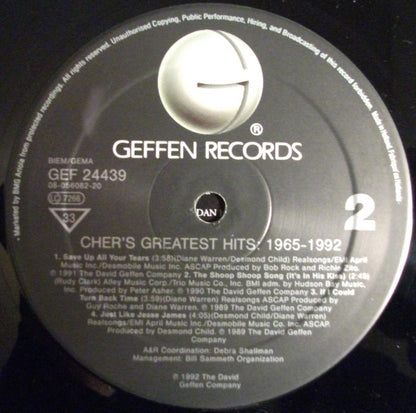 Cher - Cher's Greatest Hits 1965 - 1992