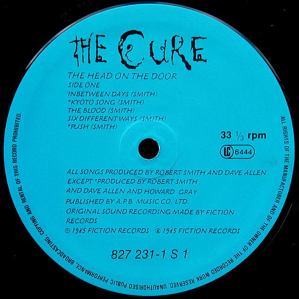 Cure - The Head On The Door