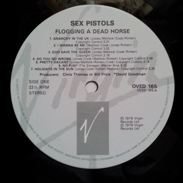 Sex pistols - Flogging A Dead Horse