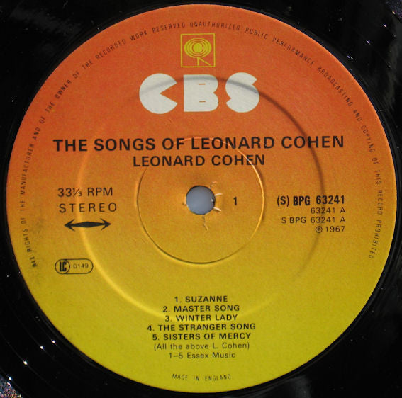 Cohen, Leonard - Songs Of