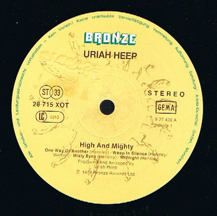Uriah Heep ‎– High And Mighty