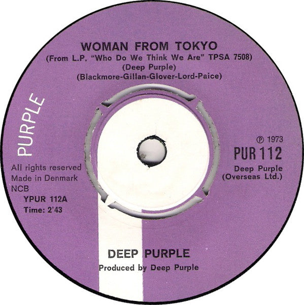 Deep Purple ‎– Woman From Tokyo