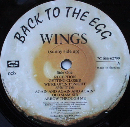 Wings - Back To Egg