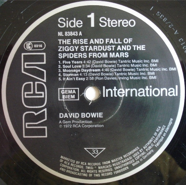 Bowie, David - The Rise And Fall Of Ziggy Stardust And The Spiders From Mars