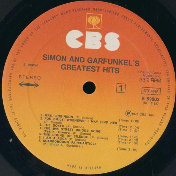 Simon And Garfunkel - Simon And Garfunkel's Greatest Hits