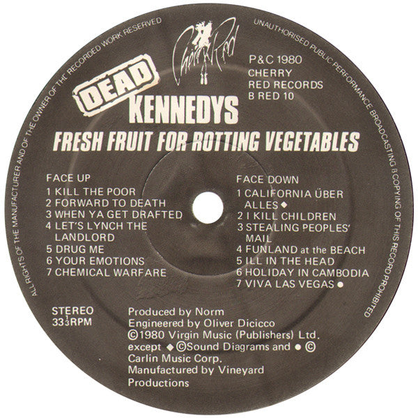 Dead Kennedys ‎– Fresh Fruit For Rotting Vegetables