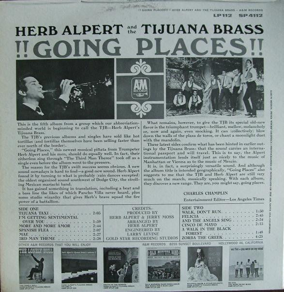 Alpert, Herb The Tijuana Brass - Going Places
