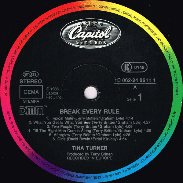 Turner, Tina – Break Every Rule