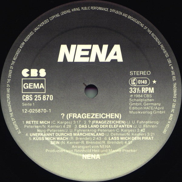 Nena -  ? (Fragezeichen)