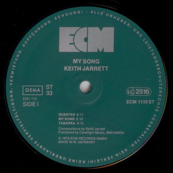 Jarrett, Keith - My Song