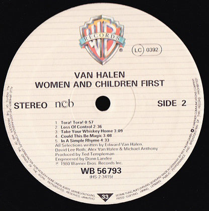 Van Halen - Women And Children First