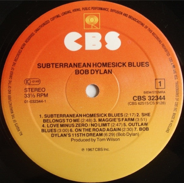 Dylan, Bob - Subterranean Homesick Blues