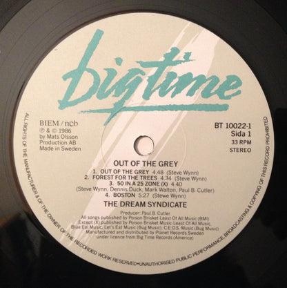 Dream Syndicate - Out Of The Grey