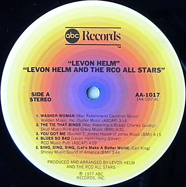 Helm, Levon And The Rco All-Stars - Levon Helm AndThe Rco All-Stars