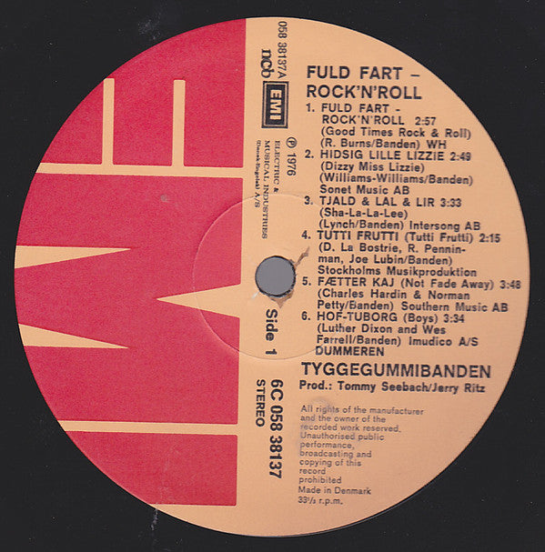 Tyggegummibanden - Fuld Fart - Rock'N'Roll