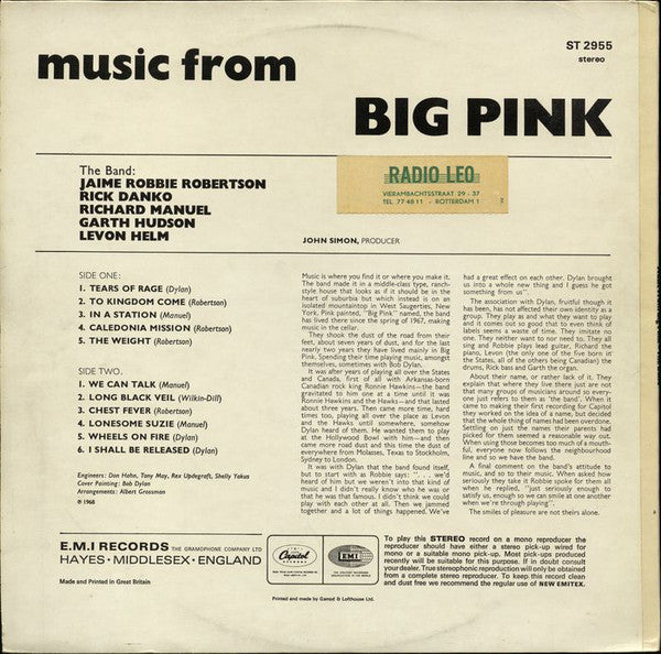 Band - Music From Big Pink