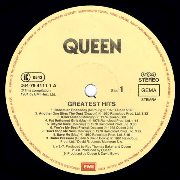 Queen - Greatest Hits