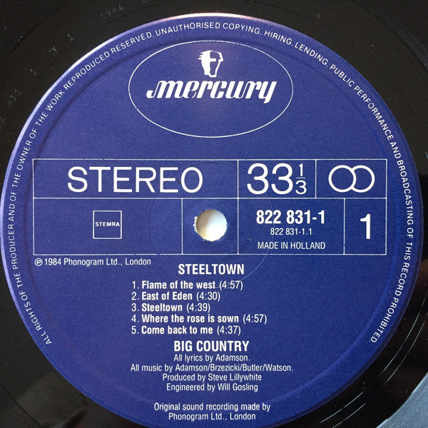 Big Country ‎– Steeltown