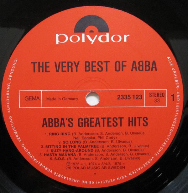 ABBA - The Very Best Of ABBA - RecordPusher  