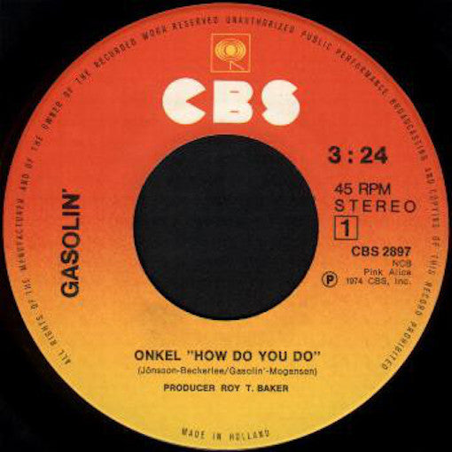 Gasolin' ‎– Onkel "How Do You Do"