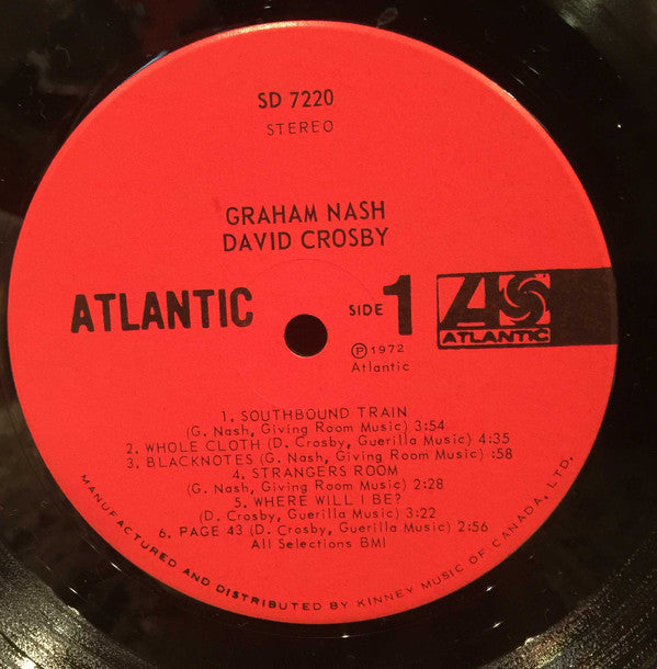 Graham Nash / David Crosby ‎– Graham Nash / David Crosb