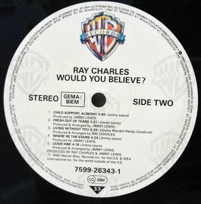 Charles, Ray - Would You Believe ?