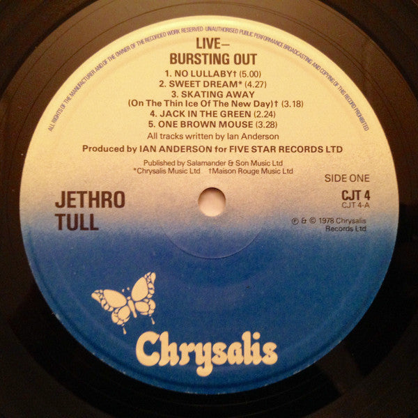 Jethro Tull ‎– Live Bursting Out