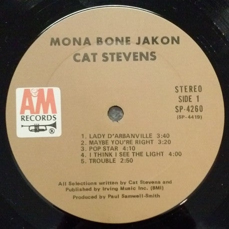 Stevens, Cat - Mona Bone Jakon