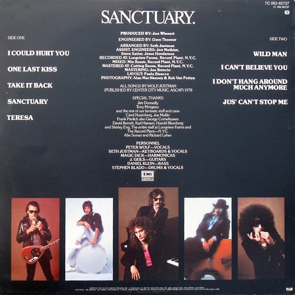 J. Geils Band ‎– Sanctuary