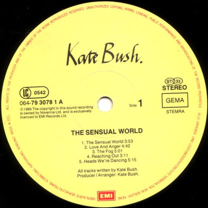 Bush, Kate - The Sensual World