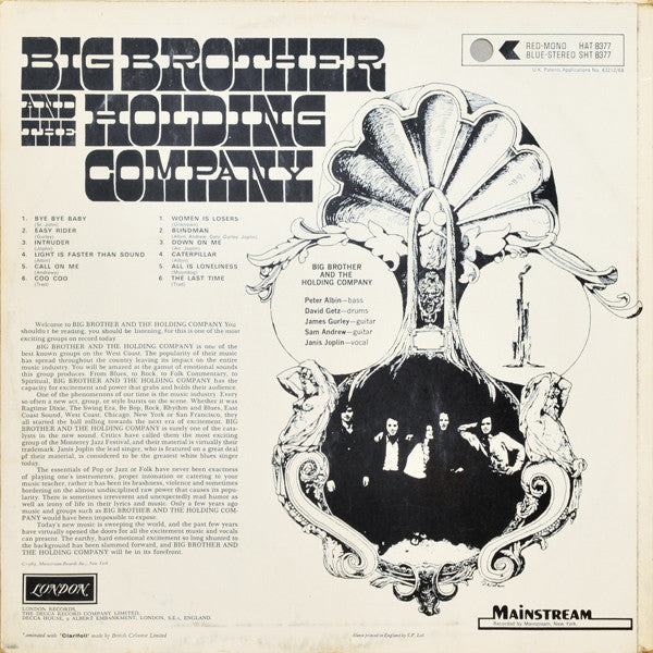 Big Brother & The Holding Company - feat. Janis Joplin