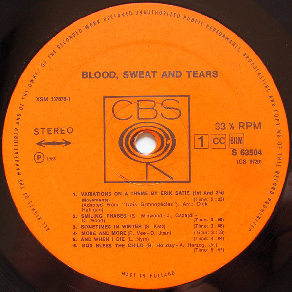 Blood, Sweat & Tears - Blood Sweat & Tears