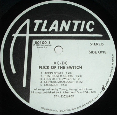 AC/DC - Flick Of The Switch - RecordPusher  