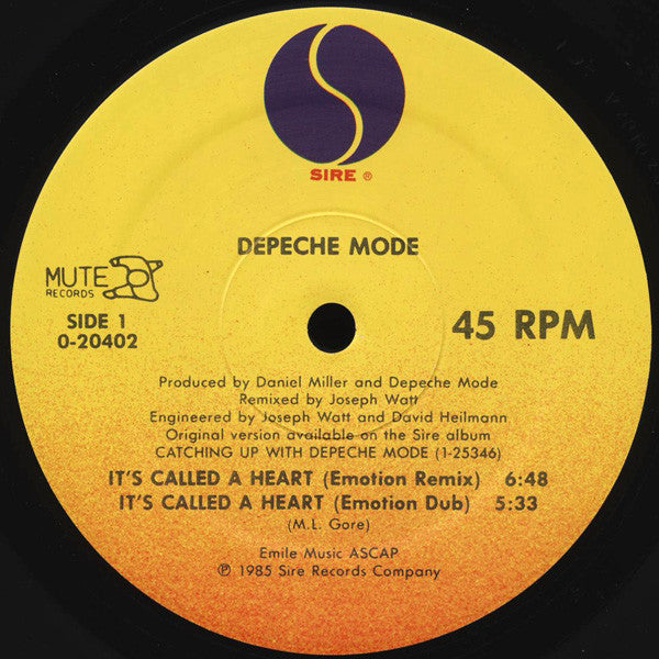 Depeche Mode ‎– It's Called A Heart