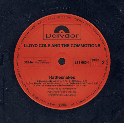 Cole, Lloyd And The Commotions - Rattlesnakes