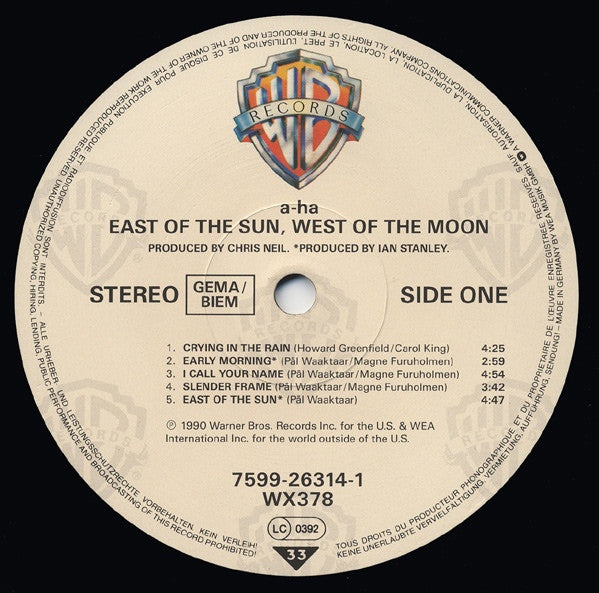 A-ha - East Of The Sun West Of The Moon - RecordPusher  