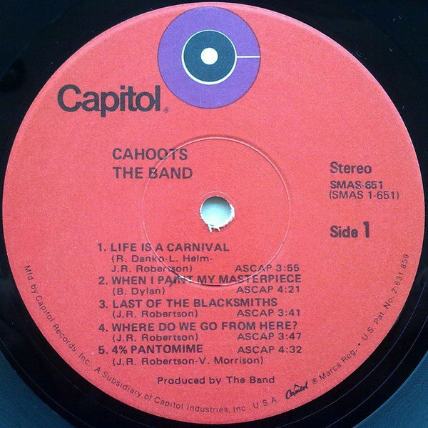 Band - Cahoots - RecordPusher  