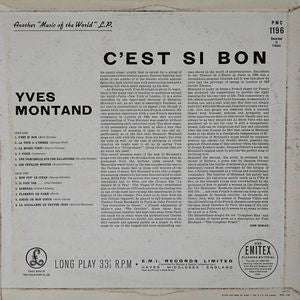 Montand, Yves  ‎– C'est Si Bon